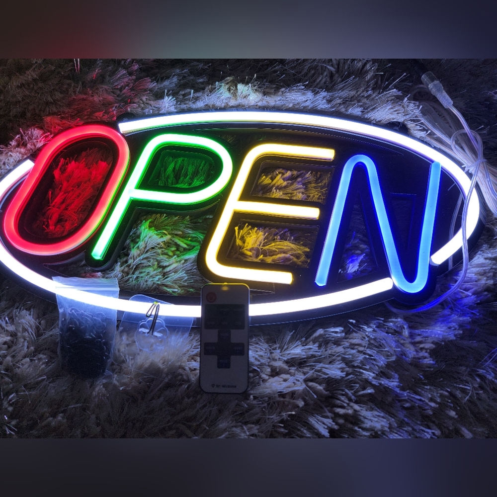 New Led Neon OPEN Sign For Business